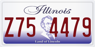 IL license plate Z754479