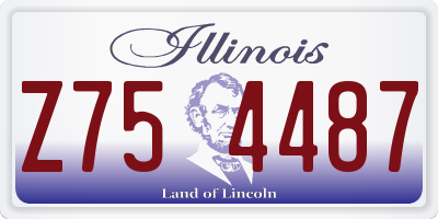 IL license plate Z754487