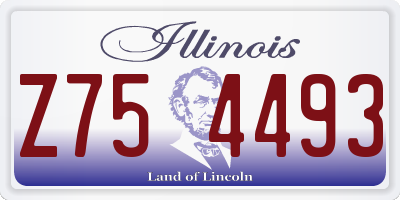 IL license plate Z754493