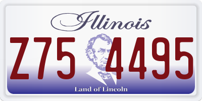 IL license plate Z754495