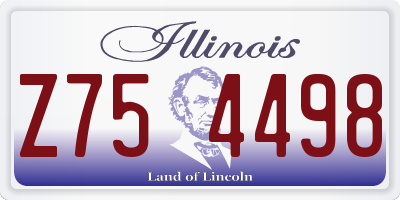 IL license plate Z754498