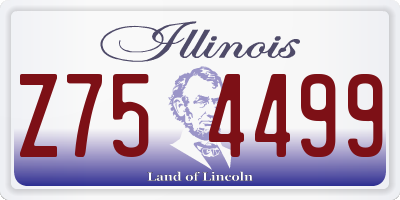 IL license plate Z754499