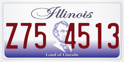 IL license plate Z754513