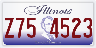 IL license plate Z754523