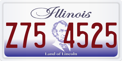 IL license plate Z754525