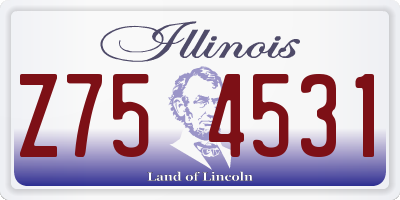 IL license plate Z754531