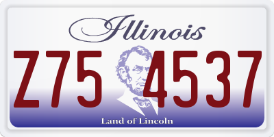 IL license plate Z754537