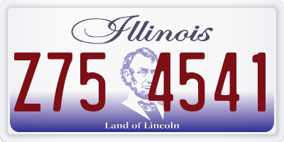 IL license plate Z754541