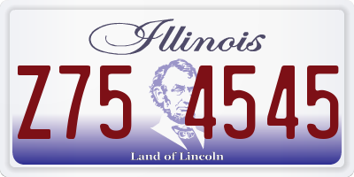 IL license plate Z754545