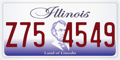 IL license plate Z754549