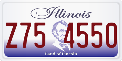 IL license plate Z754550