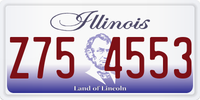 IL license plate Z754553