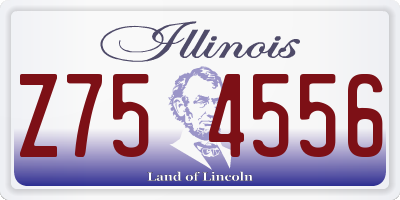 IL license plate Z754556