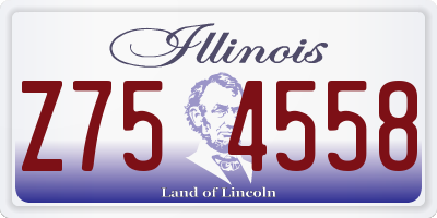 IL license plate Z754558
