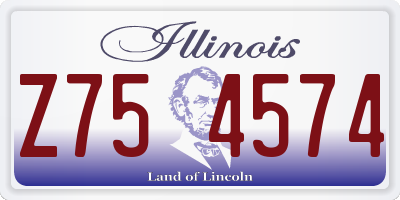 IL license plate Z754574
