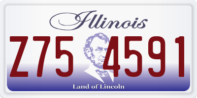 IL license plate Z754591