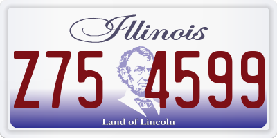 IL license plate Z754599