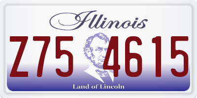 IL license plate Z754615