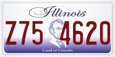 IL license plate Z754620