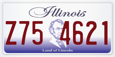 IL license plate Z754621