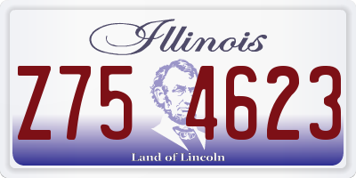 IL license plate Z754623