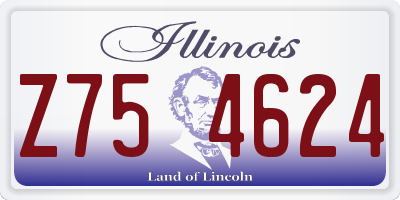 IL license plate Z754624