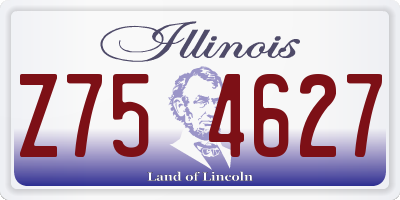 IL license plate Z754627