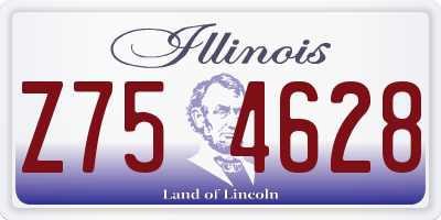 IL license plate Z754628