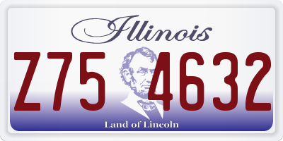 IL license plate Z754632