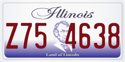 IL license plate Z754638