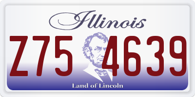 IL license plate Z754639