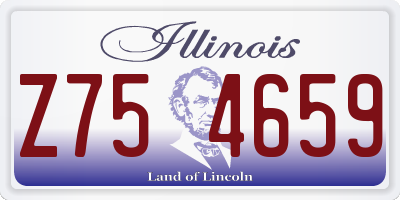IL license plate Z754659