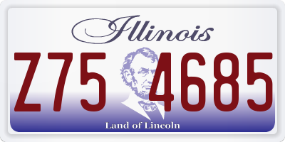 IL license plate Z754685