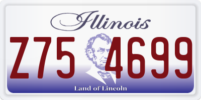 IL license plate Z754699