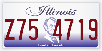 IL license plate Z754719