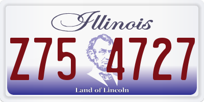 IL license plate Z754727