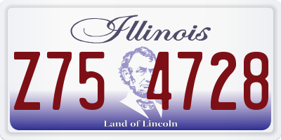 IL license plate Z754728