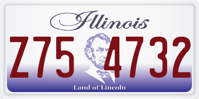 IL license plate Z754732