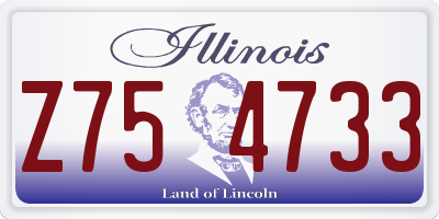 IL license plate Z754733