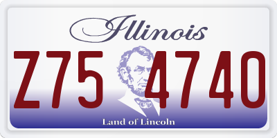 IL license plate Z754740