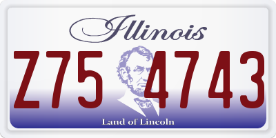IL license plate Z754743
