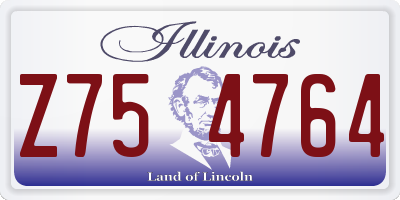IL license plate Z754764
