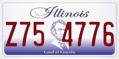 IL license plate Z754776