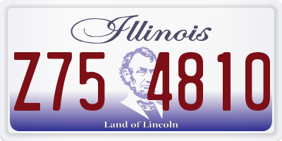 IL license plate Z754810