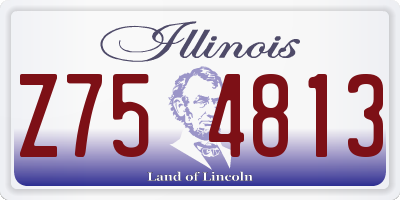 IL license plate Z754813