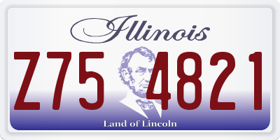 IL license plate Z754821