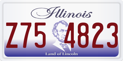 IL license plate Z754823