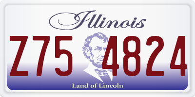IL license plate Z754824