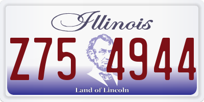 IL license plate Z754944
