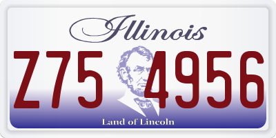 IL license plate Z754956